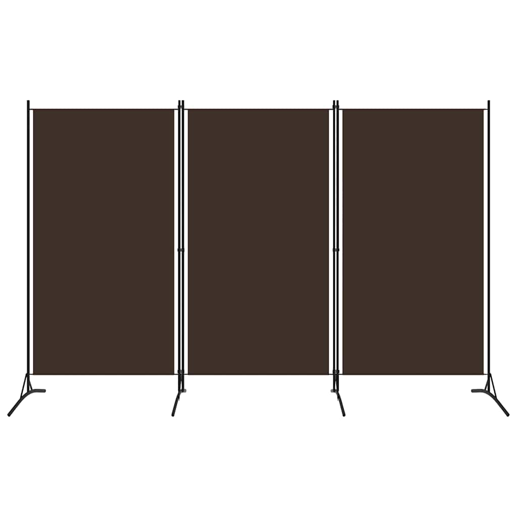 3-panels rumdeler 260 x 180 cm brun