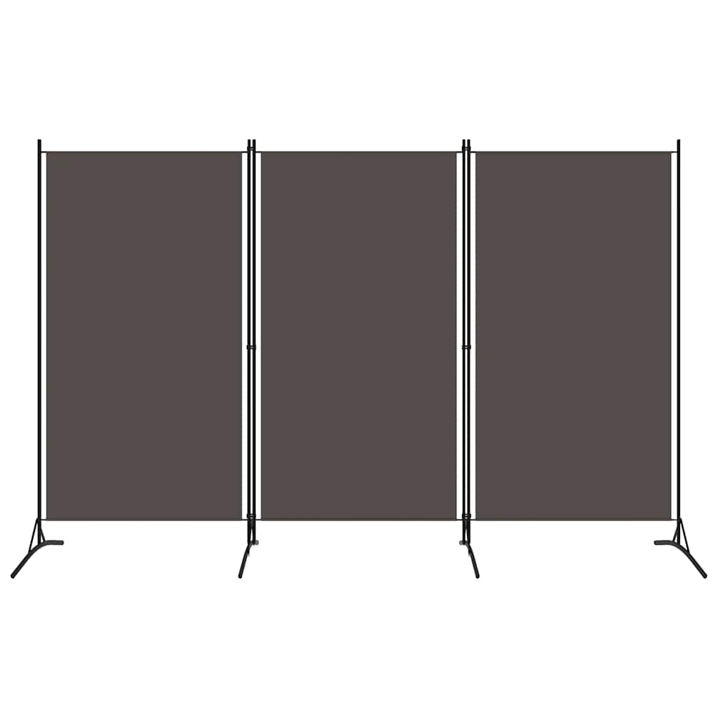 3-panels rumdeler 260 x 180 cm antracitgrå