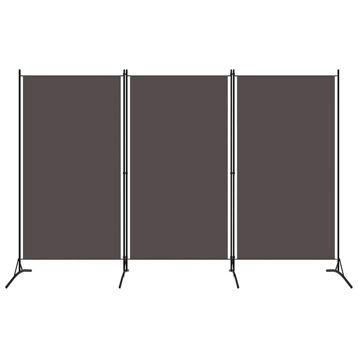 3-panels rumdeler 260 x 180 cm antracitgrå