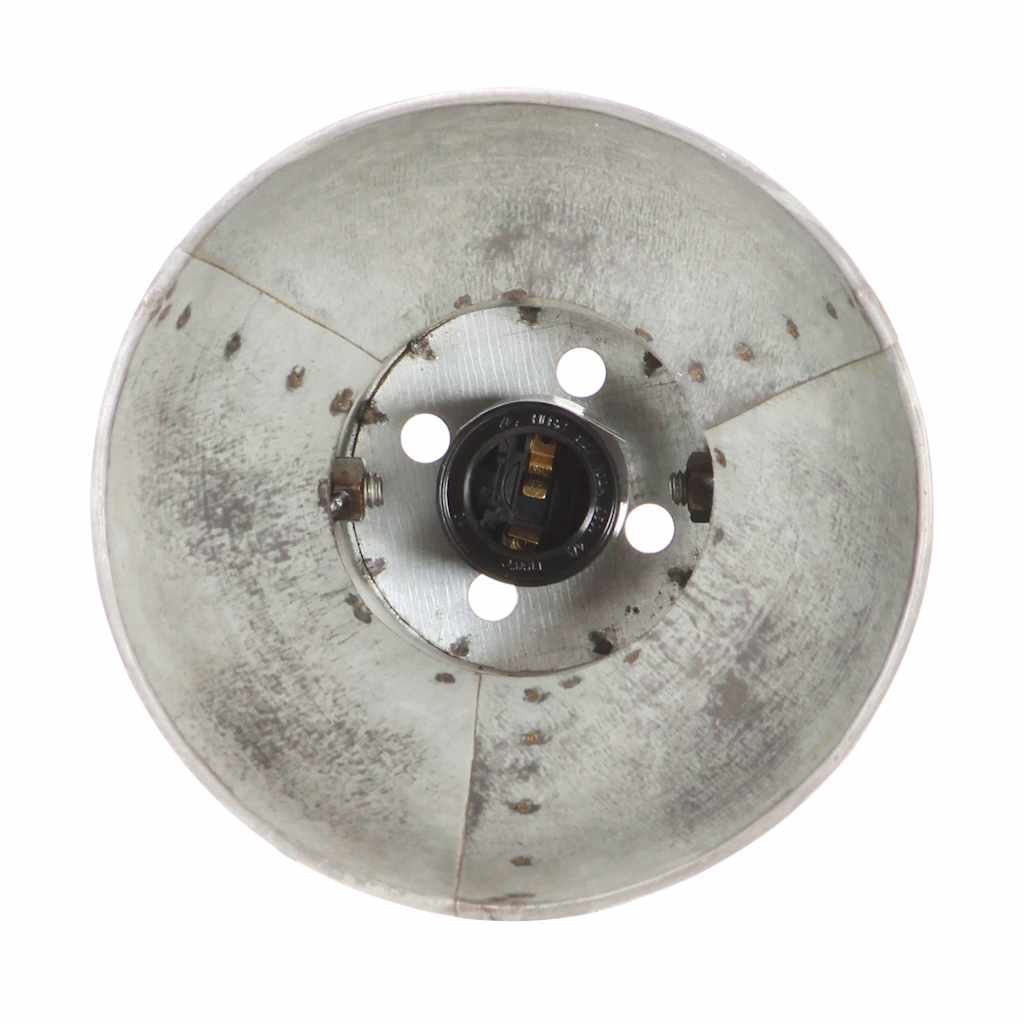 industriel væglampe 65x25 cm E27 sølvfarvet