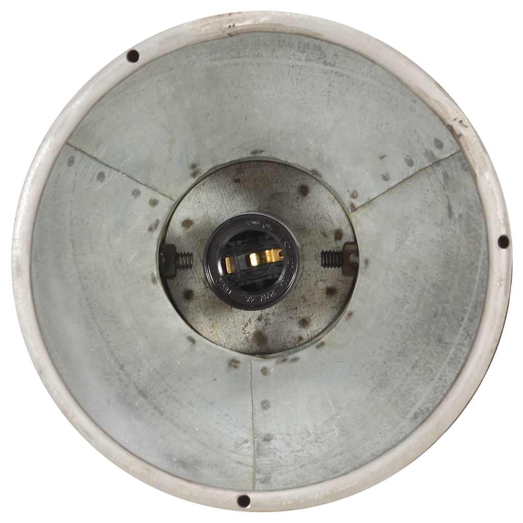 industriel loftlampe E27 mangotræ sølvfarvet
