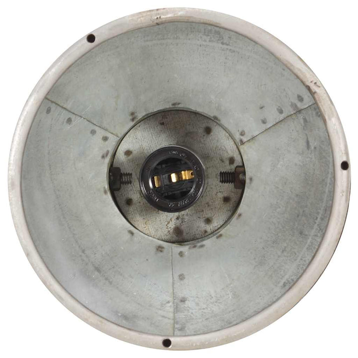 industriel loftlampe E27 mangotræ sølvfarvet