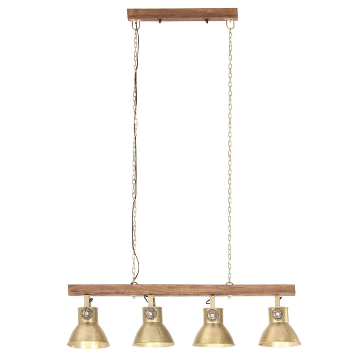 industriel loftlampe E27 mangotræ messingfarvet