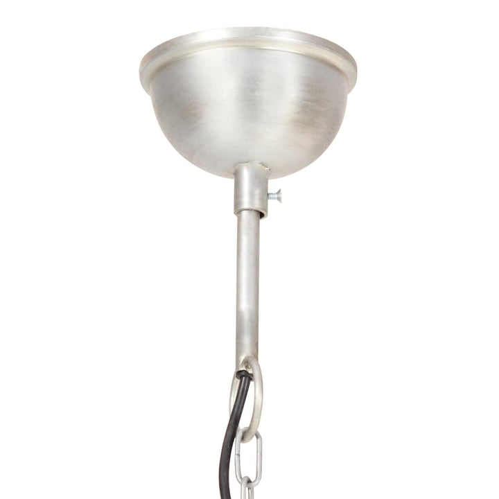 industriel hængelampe 25 W rund 40 cm E27 sølvfarvet