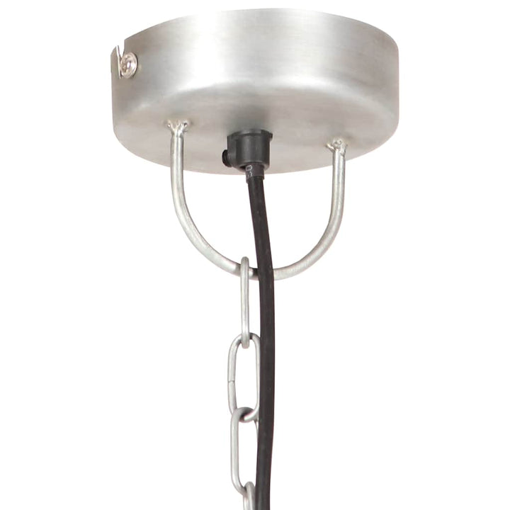 industriel hængelampe 25 W rund 30 cm E27 sølvfarvet