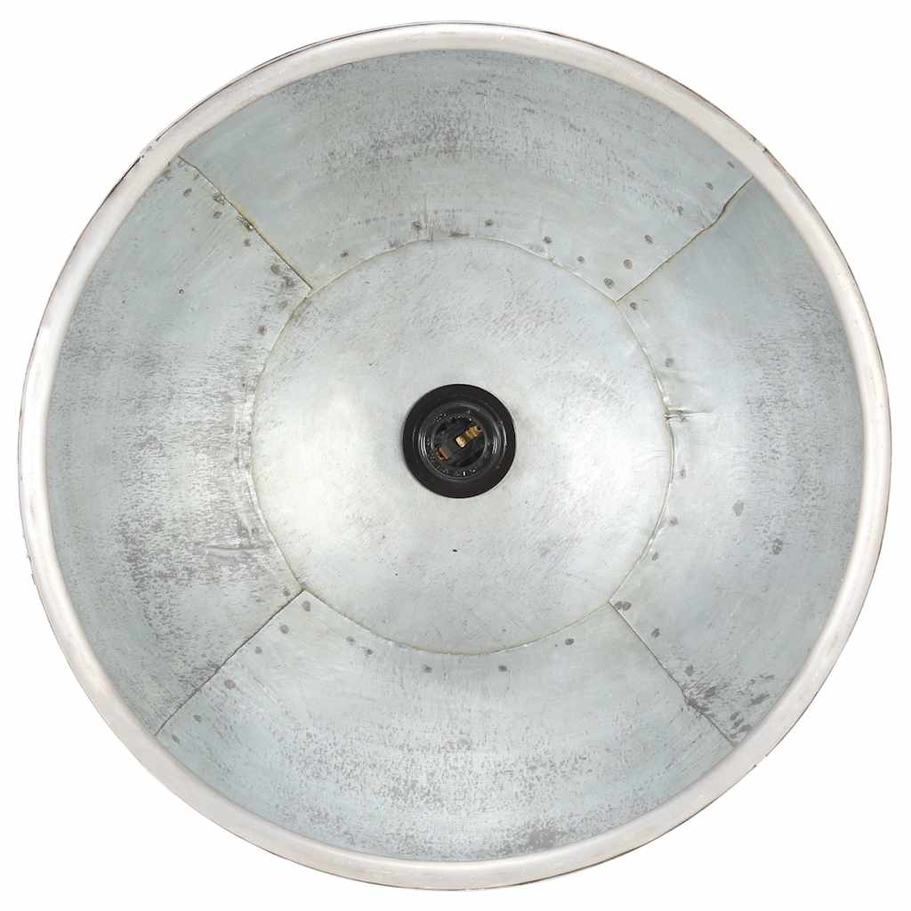 industriel hængelampe 25 W rund 30 cm E27 sølvfarvet