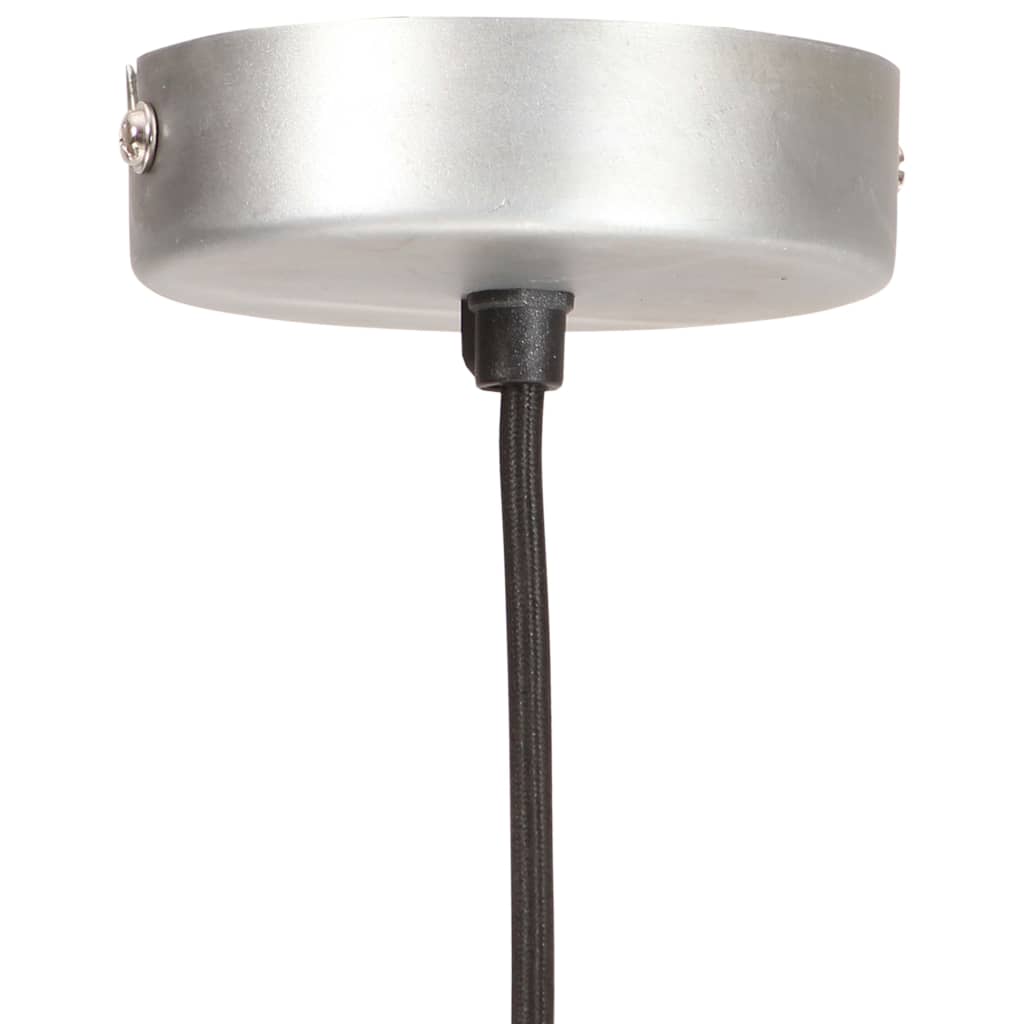 industriel hængelampe 25 W rund 19 cm E27 sølvfarvet