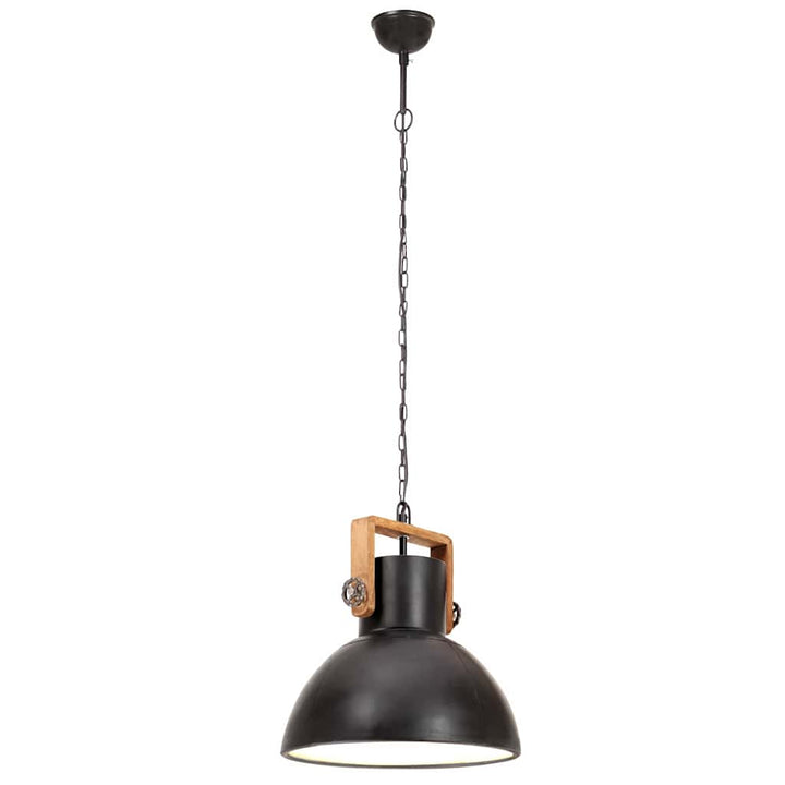 industriel hængelampe 25 W rund 40 cm E27 mat sort