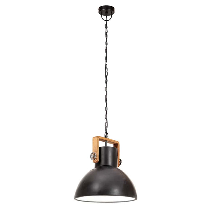 industriel hængelampe 25 W rund 30 cm E27 mat sort