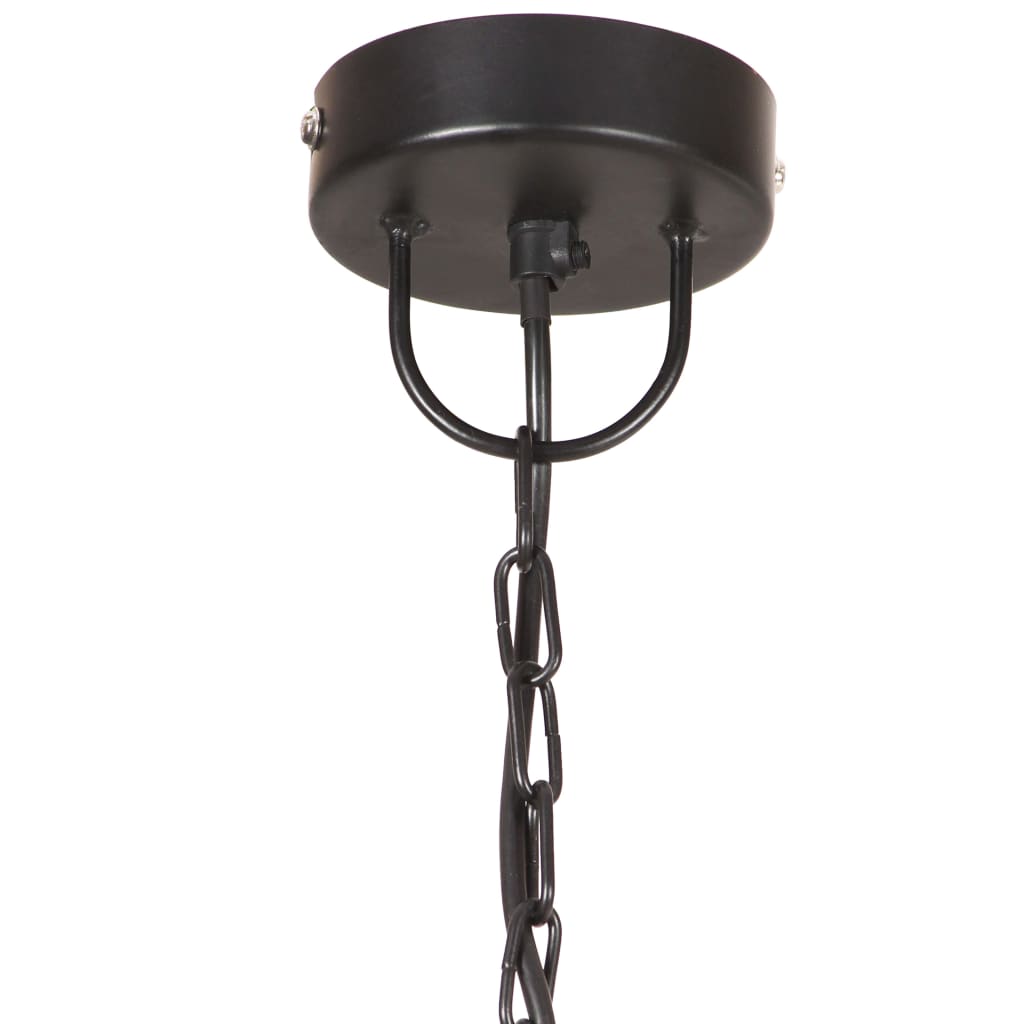 industriel hængelampe 25 W rund 30 cm E27 mat sort