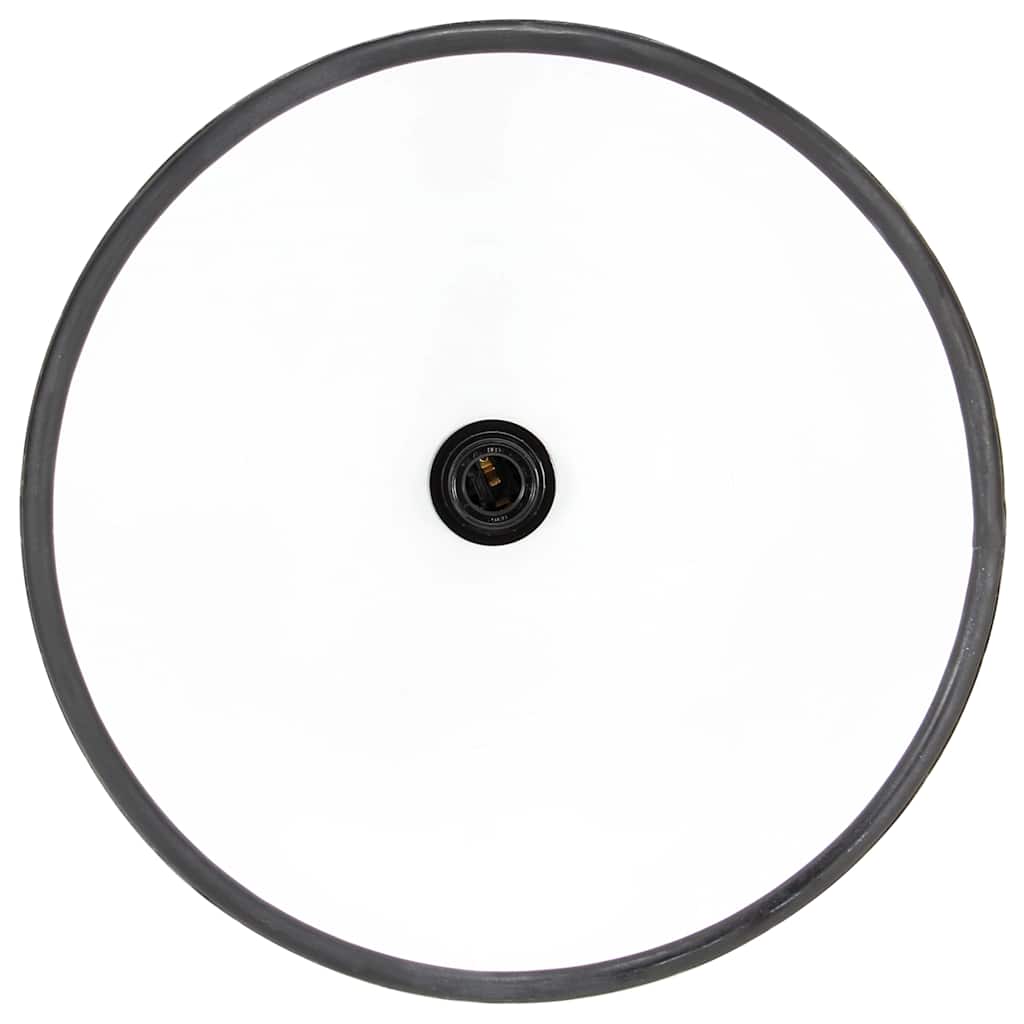 industriel hængelampe 25 W rund 30 cm E27 mat sort