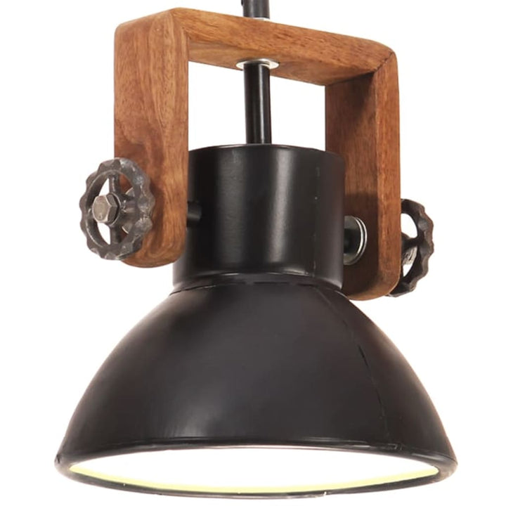 industriel hængelampe 25 W rund 19 cm E27 mat sort