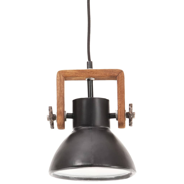 industriel hængelampe 25 W rund 19 cm E27 mat sort
