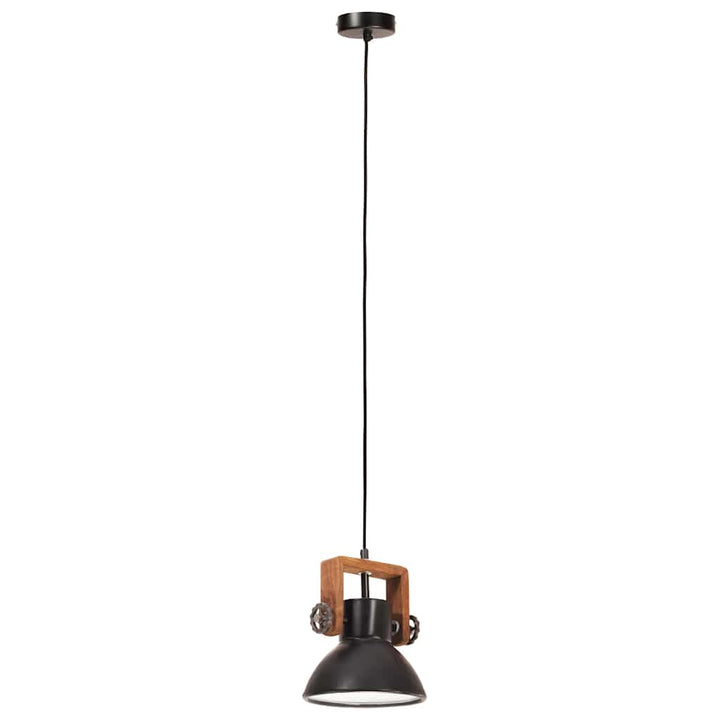 industriel hængelampe 25 W rund 19 cm E27 mat sort