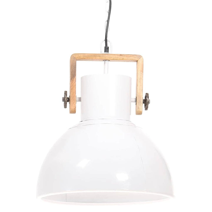 industriel hængelampe 25 W rund 40 cm E27 hvid