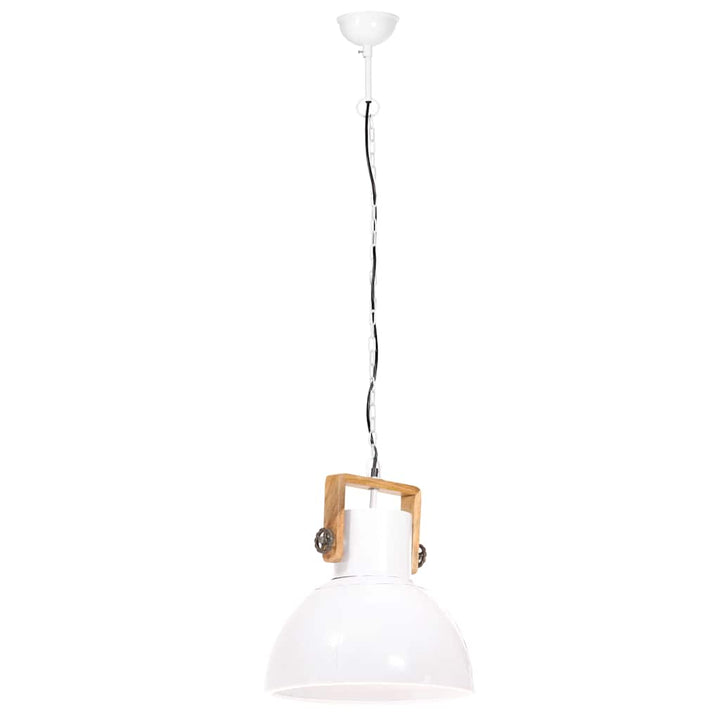 industriel hængelampe 25 W rund 40 cm E27 hvid