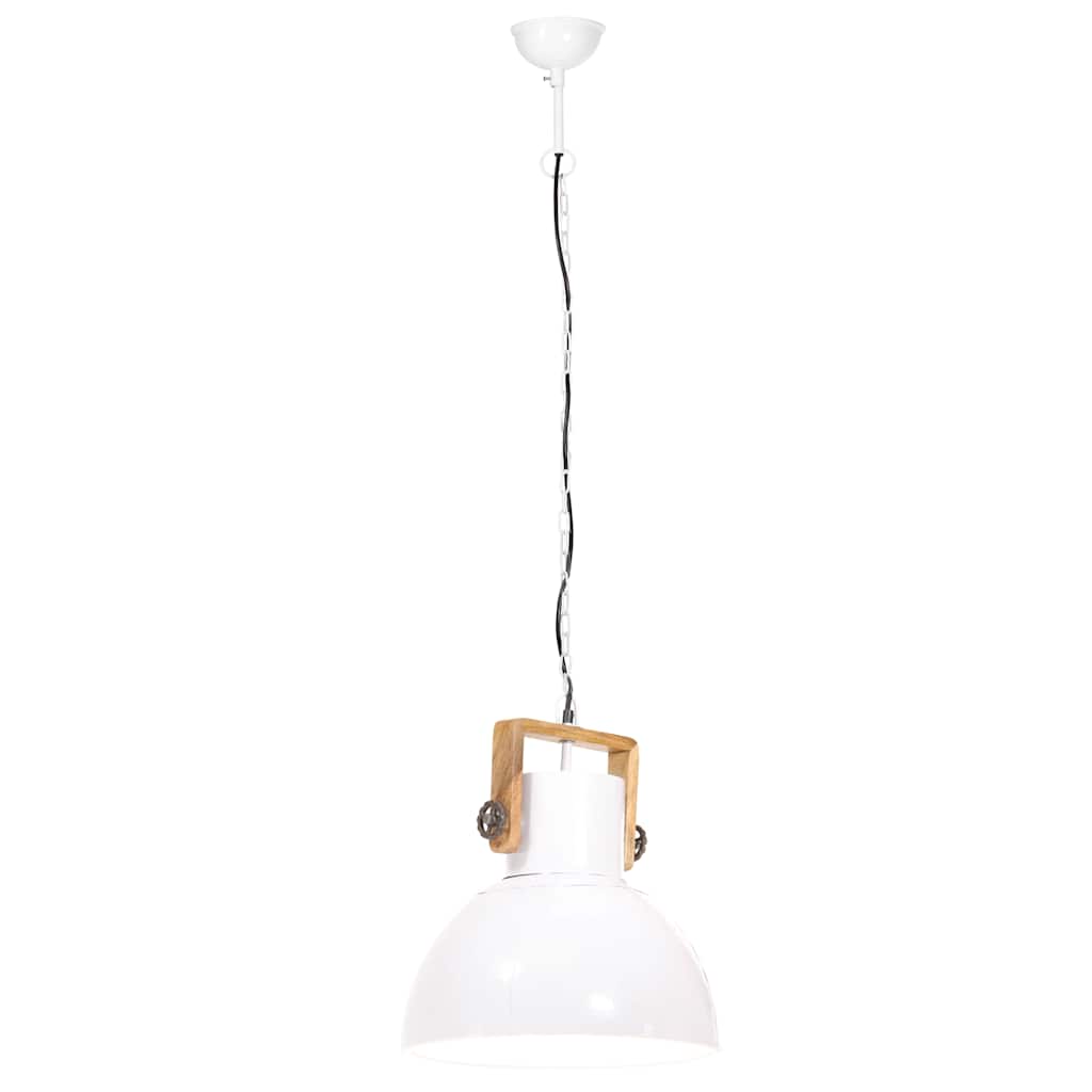 industriel hængelampe 25 W rund 40 cm E27 hvid
