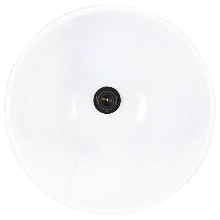 industriel hængelampe 25 W rund 40 cm E27 hvid