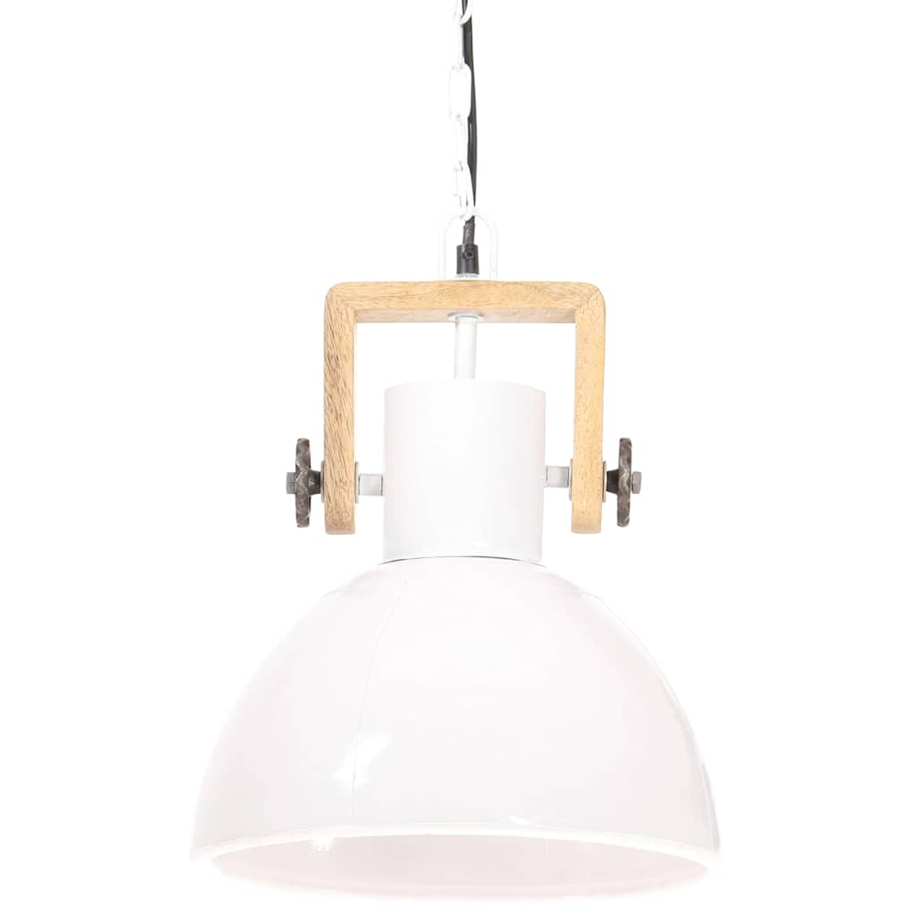 industriel hængelampe 25 W rund 30 cm E27 hvid