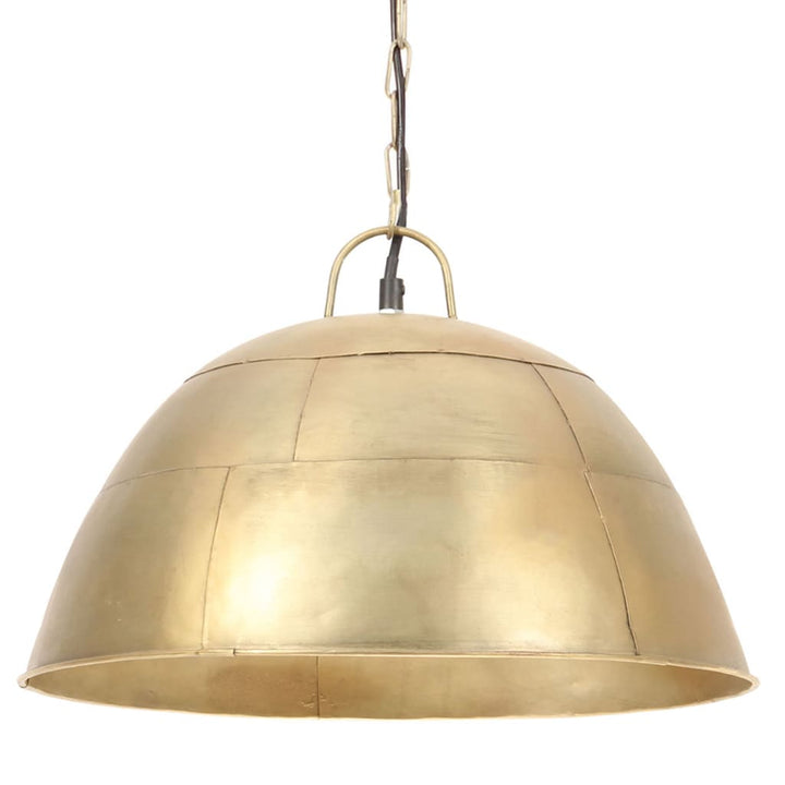 industriel vintage hængelampe 25W rund 41 cm E27 messingfarvet
