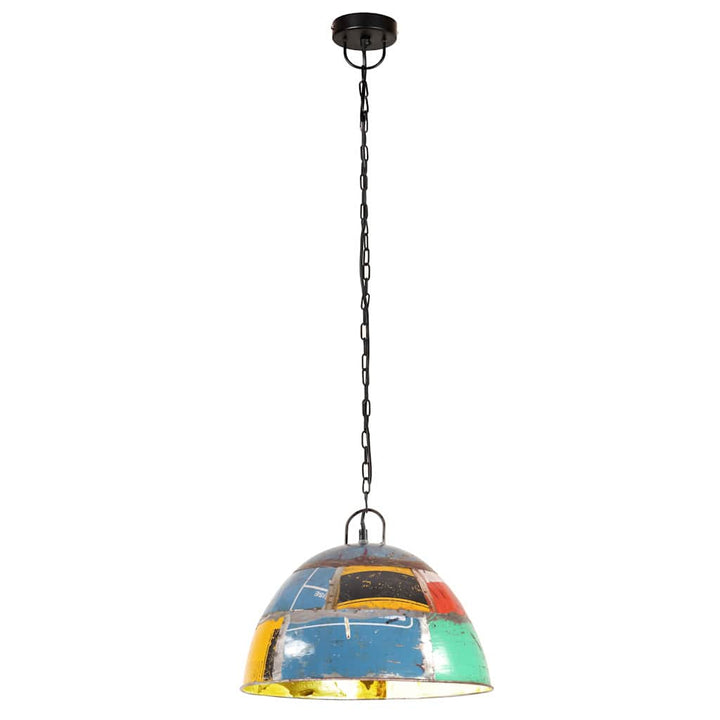 industriel hængelampe 25 W rund vintagestil 41 cm E27 flerfarvet