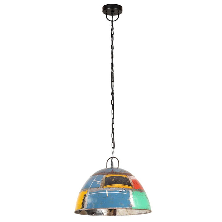 industriel hængelampe 25 W rund vintagestil 41 cm E27 flerfarvet