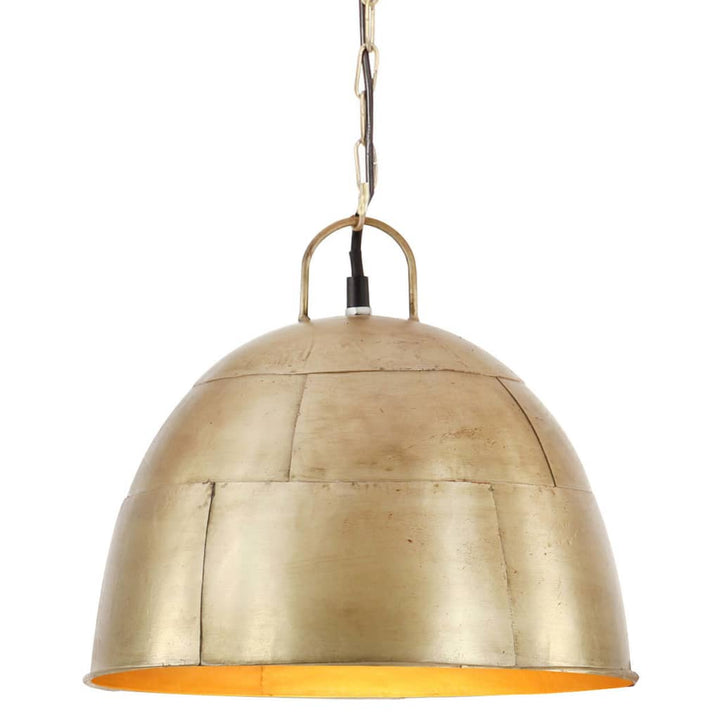 industriel hængelampe 25 W rund 31 cm E27 messingfarvet