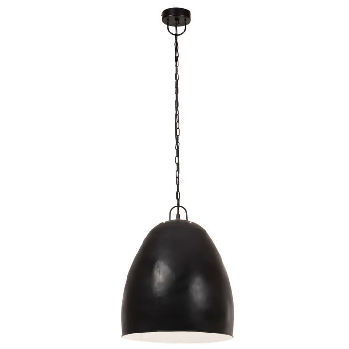 industriel hængelampe 25 W rund 42 cm E27 mat sort