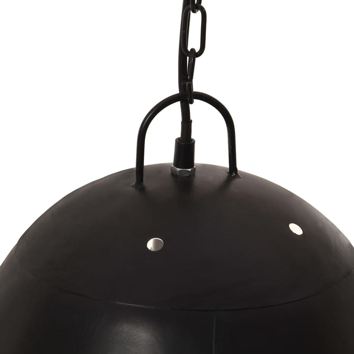 industriel hængelampe 25 W rund 42 cm E27 mat sort