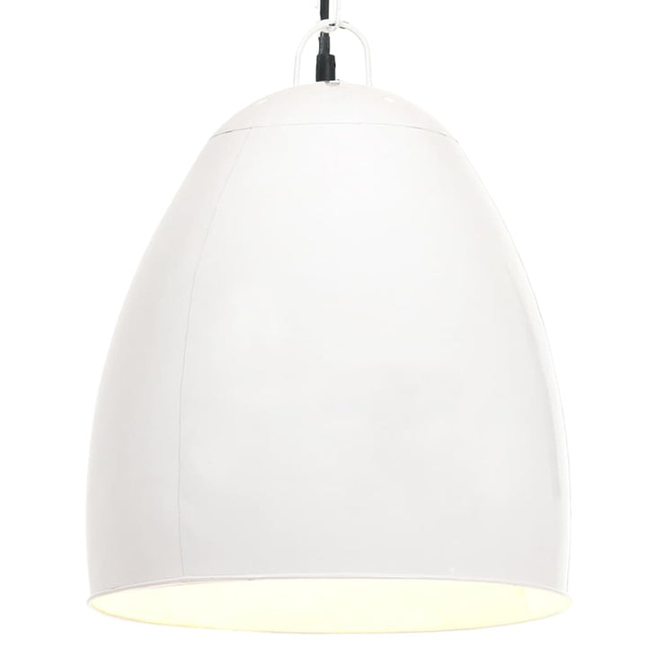 industriel hængelampe 25 W rund 42 cm E27 hvid