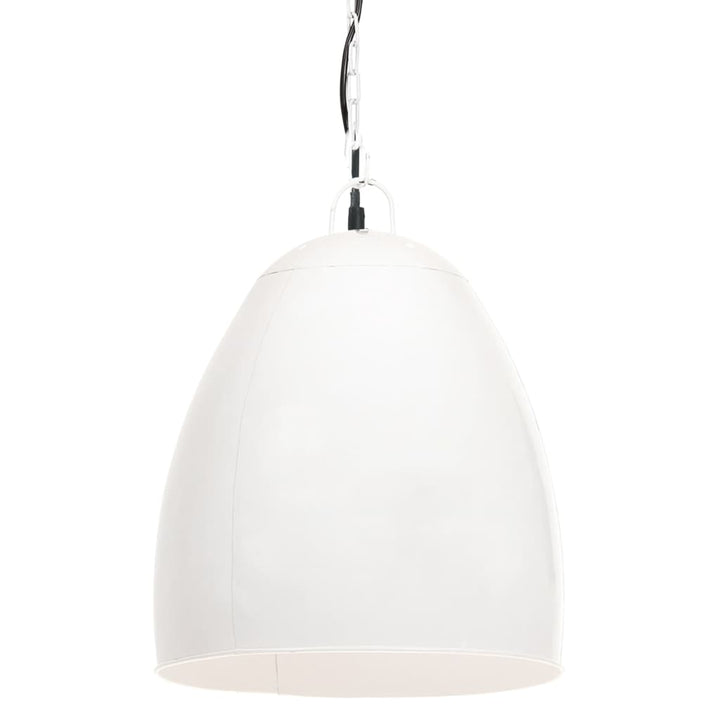 industriel hængelampe 25 W rund 42 cm E27 hvid