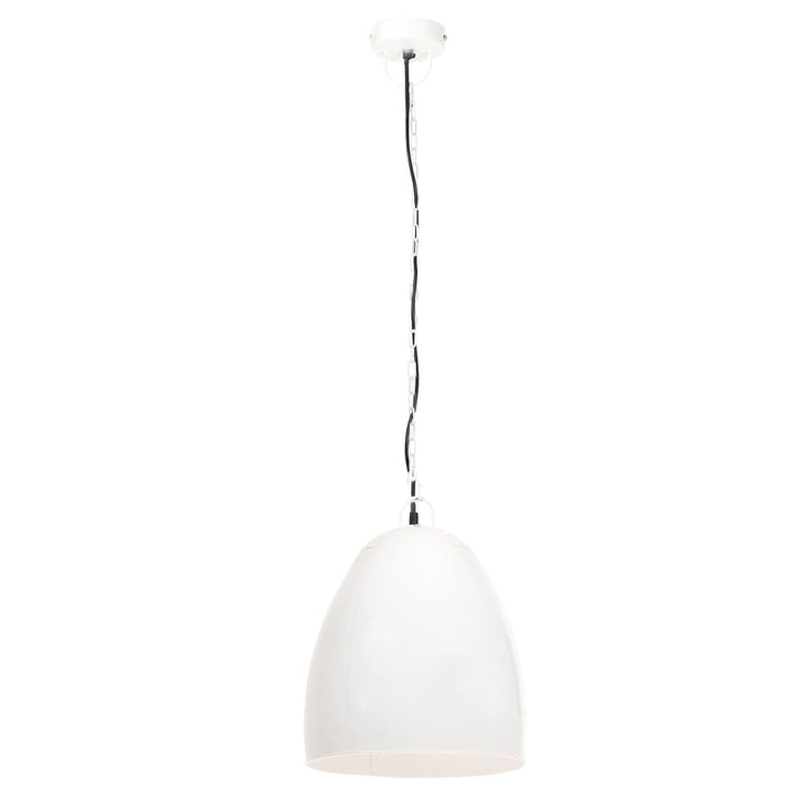 industriel hængelampe 25 W rund 42 cm E27 hvid