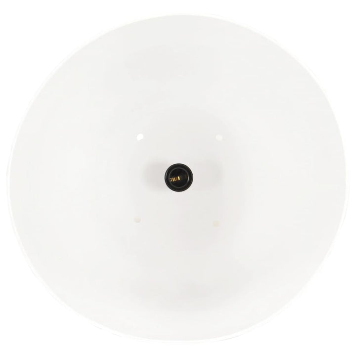 industriel hængelampe 25 W rund 42 cm E27 hvid