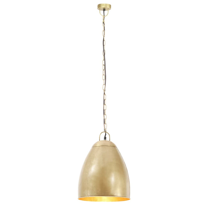 industriel hængelampe 25 W rund 32 cm E27 messingfarvet
