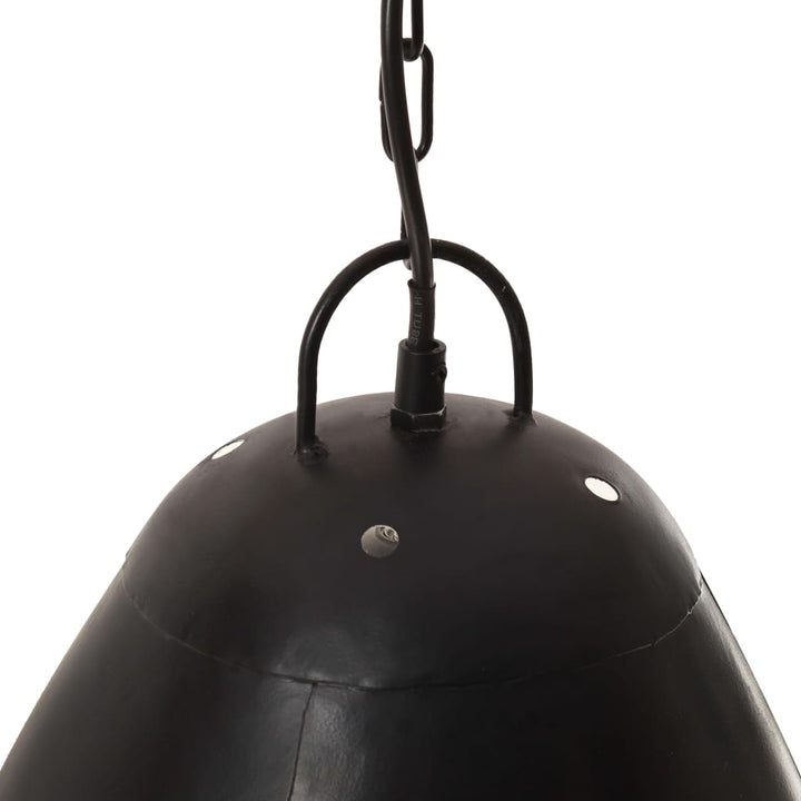 industriel hængelampe 25 W rund 32 cm E27 mat sort