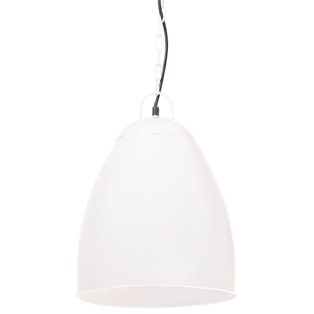 industriel hængelampe 25 W rund 32 cm E27 hvid