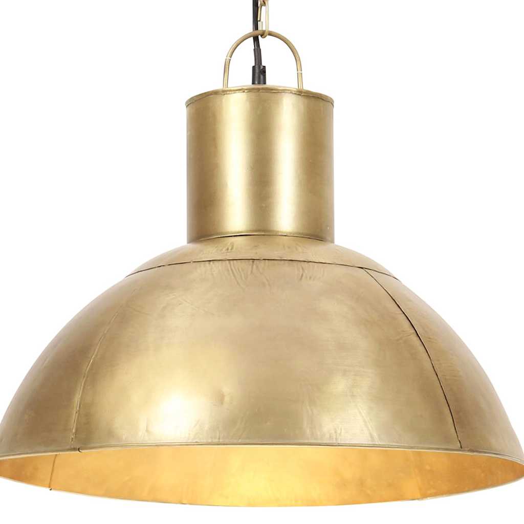 hængelampe 25 W rund 48 cm E27 messingfarvet