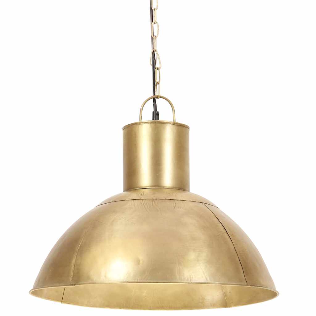 hængelampe 25 W rund 48 cm E27 messingfarvet