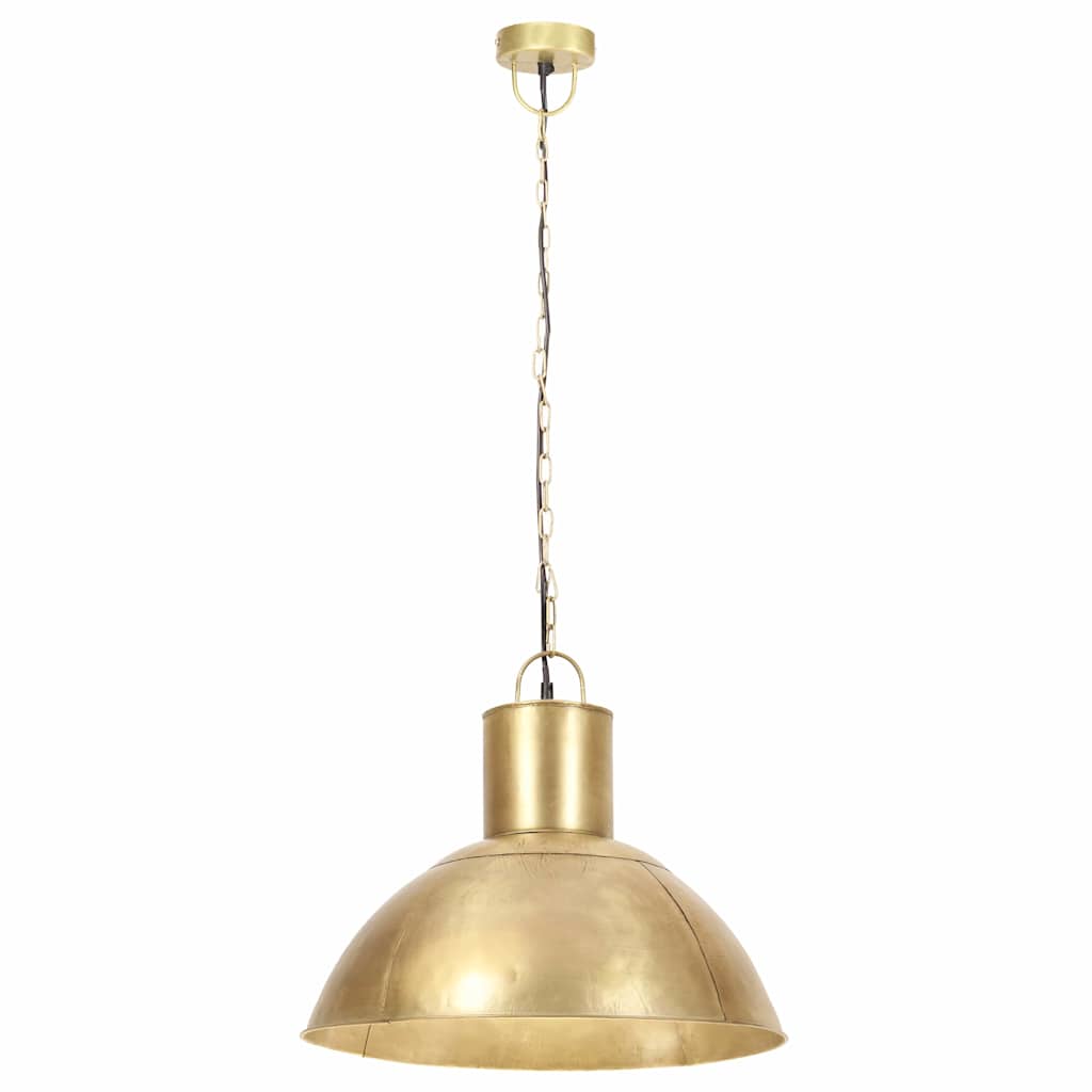 hængelampe 25 W rund 48 cm E27 messingfarvet