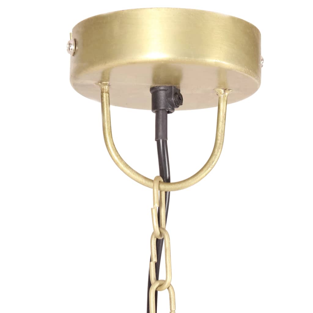 hængelampe 25 W rund 48 cm E27 messingfarvet