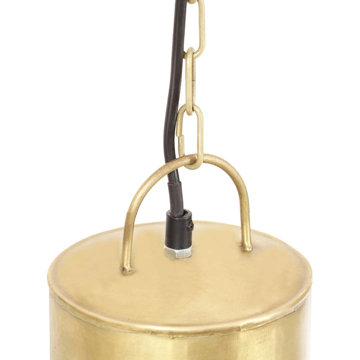 hængelampe 25 W rund 48 cm E27 messingfarvet