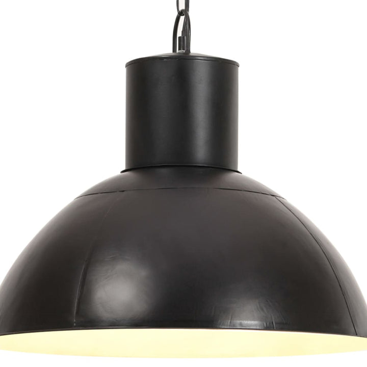 hængelampe 25 W rund 48 cm E27 mat sort