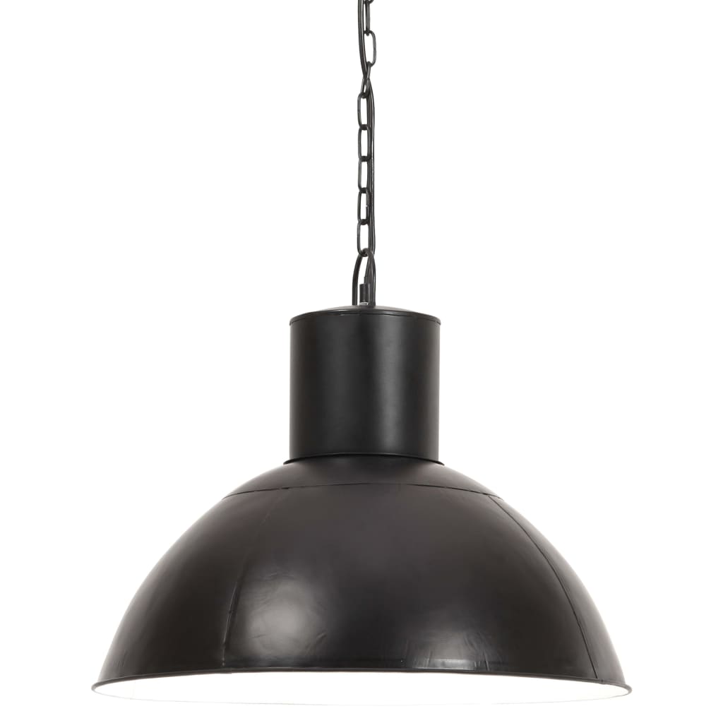 hængelampe 25 W rund 48 cm E27 mat sort