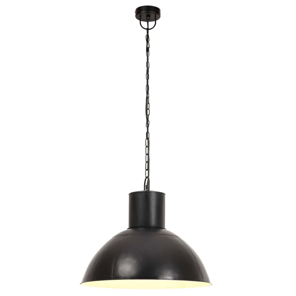hængelampe 25 W rund 48 cm E27 mat sort