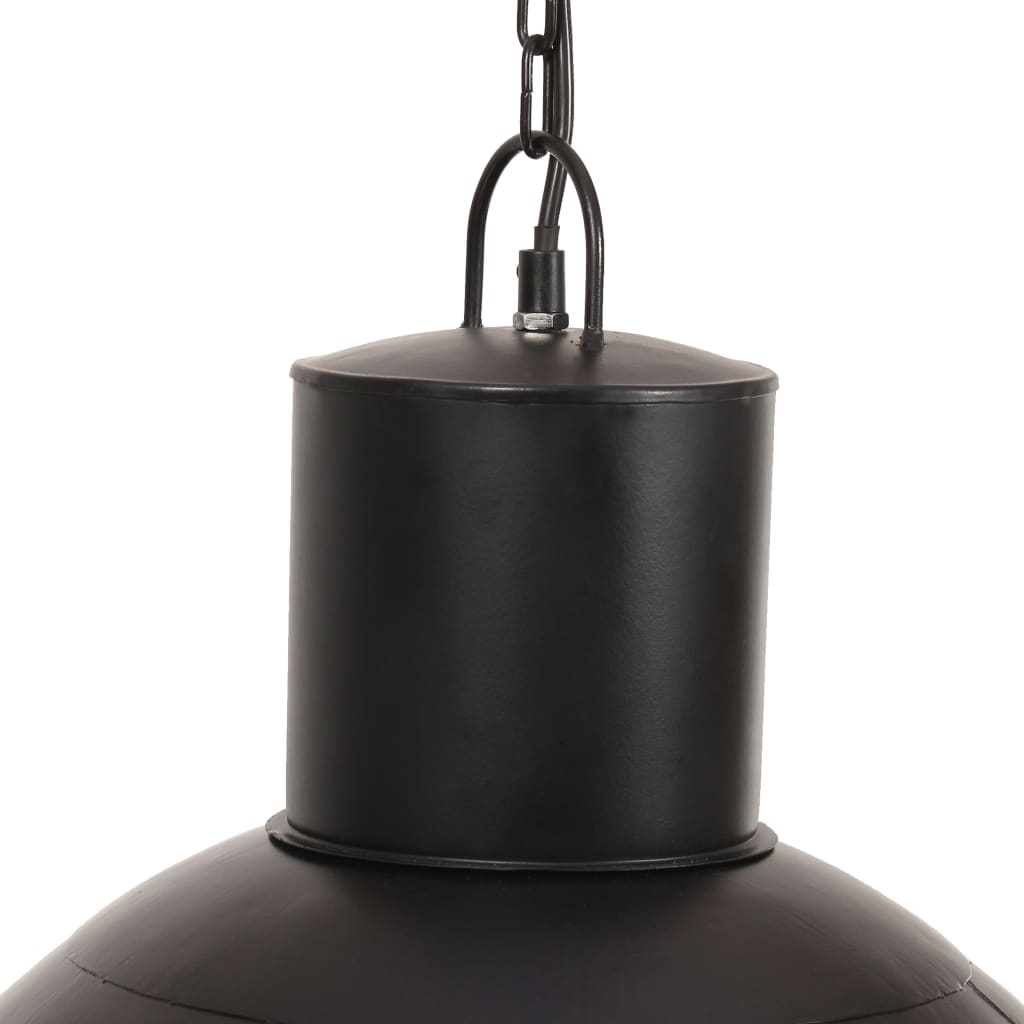 hængelampe 25 W rund 48 cm E27 mat sort