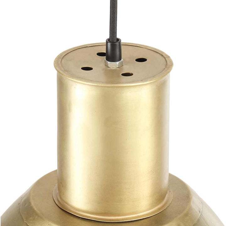 hængelampe 25 W rund 28,5 cm E27 messingfarvet