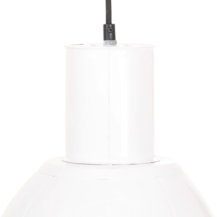 hængelampe 25 W rund 28,5 cm E27 hvid