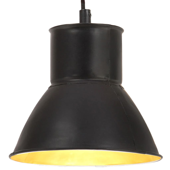 hængelampe 25 W rund 17 cm E27 sort