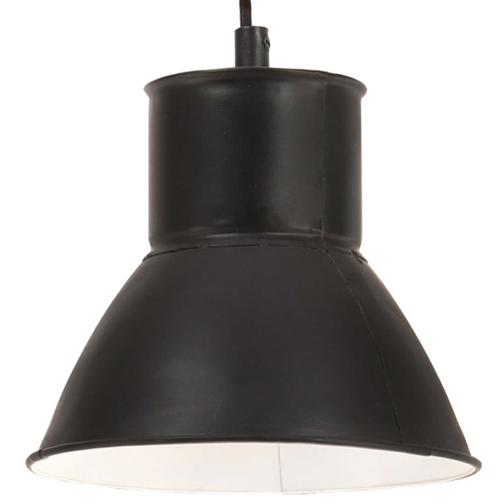 hængelampe 25 W rund 17 cm E27 sort