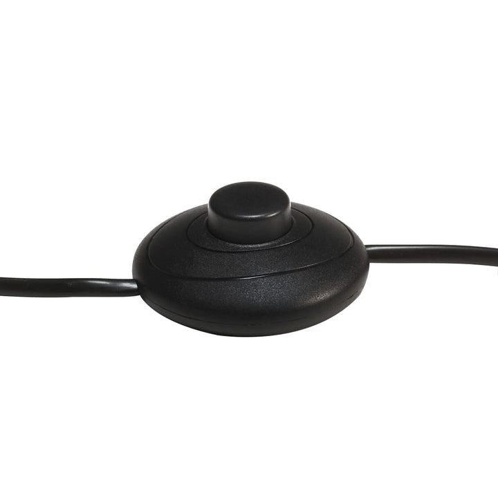 gulvlampe E27 massivt mangotræ sort